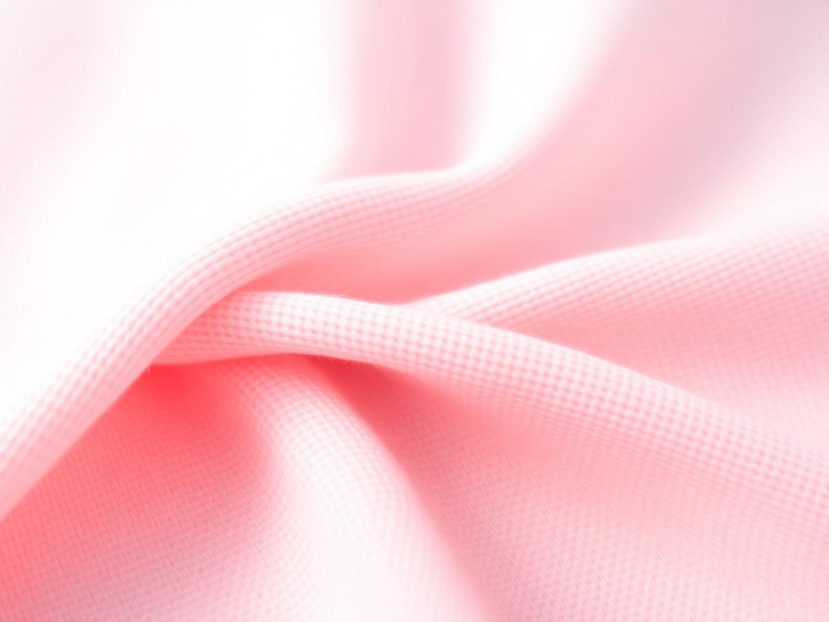 Close-up of soft pink cotton jersey fabric